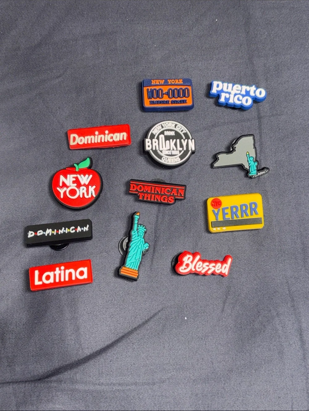 New York Themed Dominican croc charm jiblets